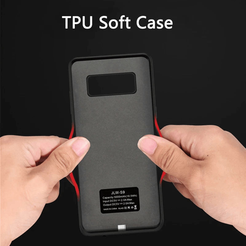 Laptop, Telefoane si Tablete - Telefoane mobile si accesorii - Accesorii Telefoane - Huse telefoane - Husa pentru Samsung Galaxy S9 cu Baterie de 5000mAh, Power Pro, R200, Black - Infinity.ro