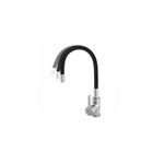 Casa si Gradina - Sanitare - Chiuveta bucatarie si accesorii - Baterii bucatarie - Baterie bucatarie pipa flexibila NEGRU ERMETIQ ER-A208N - Infinity.ro