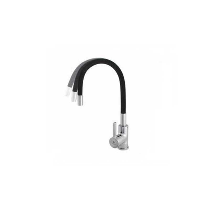 Casa si Gradina - Sanitare - Chiuveta bucatarie si accesorii - Baterii bucatarie - Baterie bucatarie pipa flexibila NEGRU ERMETIQ ER-A208N - Infinity.ro