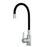 Casa si Gradina - Sanitare - Chiuveta bucatarie si accesorii - Baterii bucatarie - Baterie bucatarie pipa flexibila NEGRU ERMETIQ ER-A208N - Infinity.ro