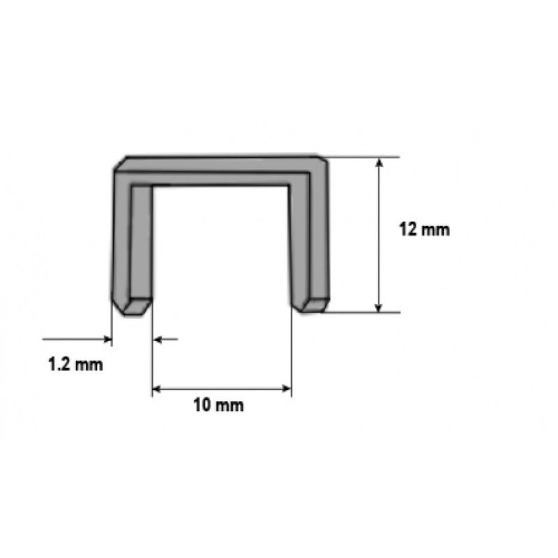 Casa si Gradina - Constructii - Scule electrice si accesorii - Scule multifunctionale si accesorii - Capse capsator lemn 12x1.2 mm- 1000 buc Evotools - Infinity.ro