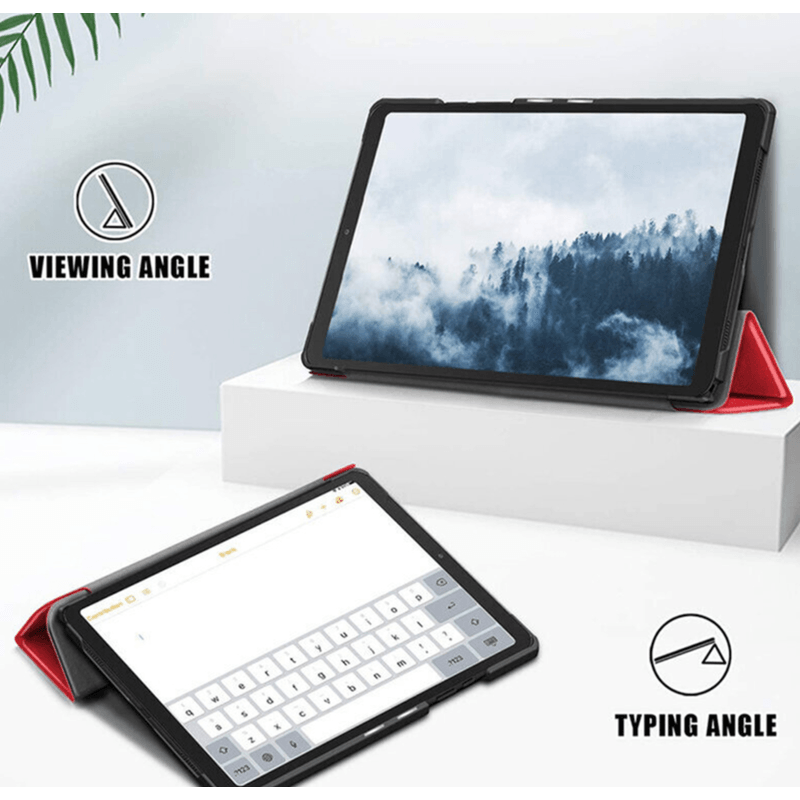 Laptop, Telefoane si Tablete - Tablete si accesorii tablete - Accesorii Tablete - Huse tablete - Husa tip carte pentru tableta Lenovo Tab M8 FHD (8705F/X / TB-8505X) 8 inch, piele ecologica, Rosu - Infinity.ro