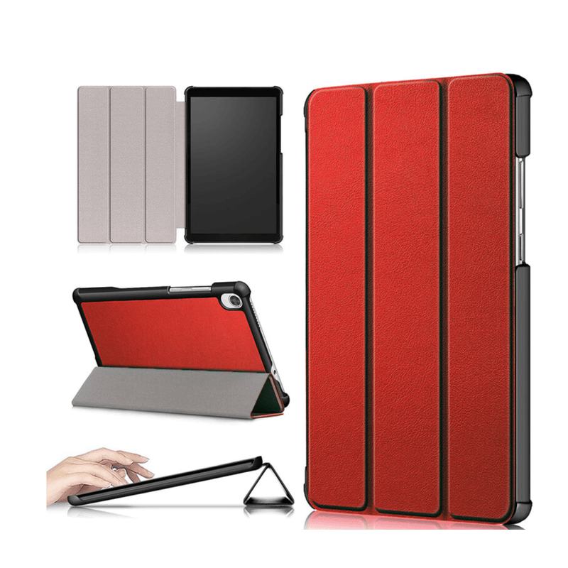 Laptop, Telefoane si Tablete - Tablete si accesorii tablete - Accesorii Tablete - Huse tablete - Husa tip carte pentru tableta Lenovo Tab M8 FHD (8705F/X / TB-8505X) 8 inch, piele ecologica, Rosu - Infinity.ro