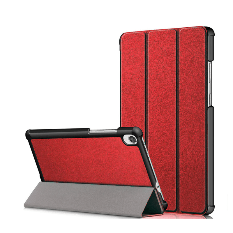 Laptop, Telefoane si Tablete - Tablete si accesorii tablete - Accesorii Tablete - Huse tablete - Husa tip carte pentru tableta Lenovo Tab M8 FHD (8705F/X / TB-8505X) 8 inch, piele ecologica, Rosu - Infinity.ro