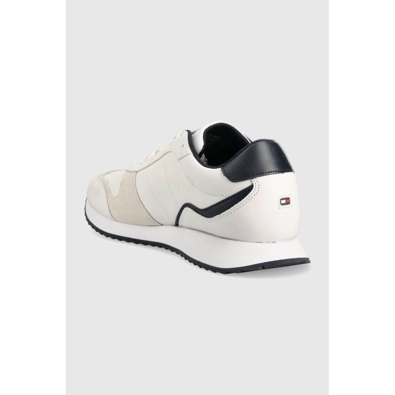 Fashion, accesorii si bijuterii - Barbati - Incaltaminte barbati - Pantofi barbati - Pantofi sport Tommy Hilfiger FM0FM04714 42 EU Alb - Infinity.ro
