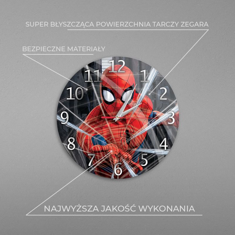 Casa si Gradina - Decoratiuni - Ceasuri - Ceas perete Spider-man 30,5 cm Multicolor - Infinity.ro