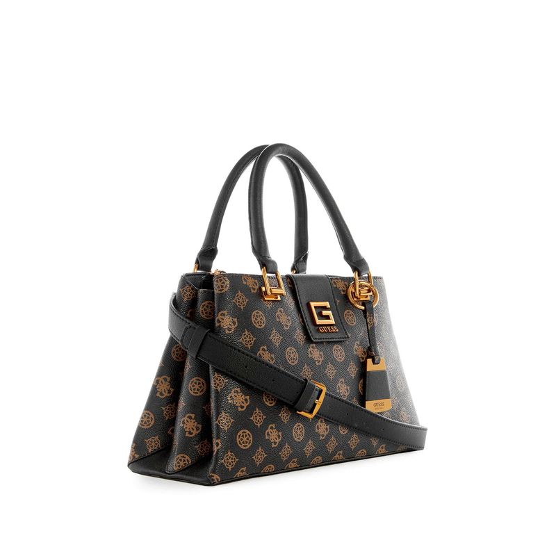 Fashion, accesorii si bijuterii - Femei - Accesorii femei - Genti si rucsacuri femei - Geanta Guess Alva (Pz) HWPZ86 76060 BNL 33.5 x 19 x 12 cm Negru/Maro - Infinity.ro