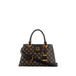 Fashion, accesorii si bijuterii - Femei - Accesorii femei - Genti si rucsacuri femei - Geanta Guess Alva (Pz) HWPZ86 76060 BNL 33.5 x 19 x 12 cm Negru/Maro - Infinity.ro