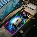 PC, gaming si accesorii - Periferice PC - Mousepad - Mousepad Mare Cauciucat, Pentru Gaming, Birou, Office, cu Iluminare LED RGB, Antiderapant, Cablu USB Inclus, 80 x 30cm - Infinity.ro