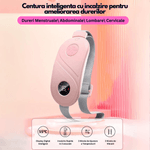 Ingrijire personala si Cosmetice/Sanatate si wellness/Articole wellness/Incalzitoare corporale - Centura anti dureri menstruale , dismenoree, aparat 3 trepte vibratii, incalzire si masaj lombar - Infinity.ro