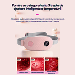 Ingrijire personala si Cosmetice/Sanatate si wellness/Articole wellness/Incalzitoare corporale - Centura anti dureri menstruale , dismenoree, aparat 3 trepte vibratii, incalzire si masaj lombar - Infinity.ro