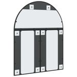 Casa si Gradina - Decoratiuni - Oglinzi - Oglinda de perete, negru, 80x100 cm, arcuita, fier - Infinity.ro