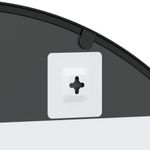 Casa si Gradina - Decoratiuni - Oglinzi - Oglinda de perete, negru, 80x100 cm, arcuita, fier - Infinity.ro