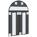 Casa si Gradina - Decoratiuni - Oglinzi - Oglinda de perete, negru, 60x90 cm, arcuita, fier - Infinity.ro