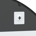 Casa si Gradina - Decoratiuni - Oglinzi - Oglinda de perete, negru, 100x90 cm, arcuita, fier - Infinity.ro