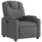 Casa si Gradina - Mobilier - Scaune si fotolii - Fotolii - Fotoliu rabatabil electric, gri inchis, material textil - Infinity.ro