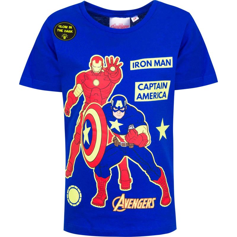 Fashion, accesorii si bijuterii - Copii - Imbracaminte copii - Tricouri copii - Tricou copii Avengers, Albastru, 10 ani/140 cm - Infinity.ro