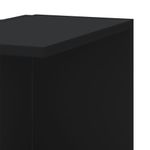 Casa si Gradina - Mobilier - Biblioteci si rafturi - Rafturi - Raft coltar perete negru 36,5x36,5x140 cm lemn prelucrat - Infinity.ro