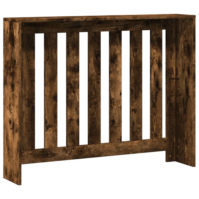 Casa si Gradina - Termice - Calorifere si accesorii - Accesorii calorifere - Masca de calorifer, stejar fumuriu, 104x20x82 cm lemn prelucrat, design lamele verticale - Infinity.ro