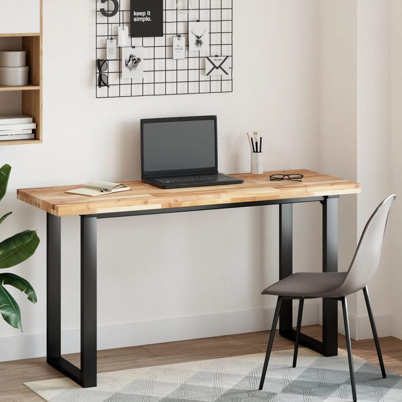 Casa si Gradina - Mobilier - Feronerie si accesorii mobila - Blat de masa, 140x50x4 cm, dreptunghiular, lemn masiv de acacia, natural - Infinity.ro