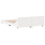 Casa si Gradina - Mobilier - Paturi si accesorii - Paturi - Cadru de pat cu tablie, alb, 160x200 cm, lemn masiv de pin - Infinity.ro