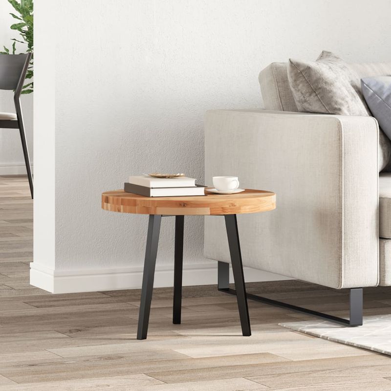 Casa si Gradina - Mobilier - Feronerie si accesorii mobila - Blat de masa rotund, diametru 50x4 cm, lemn masiv de acacia, finisat în ulei - Infinity.ro