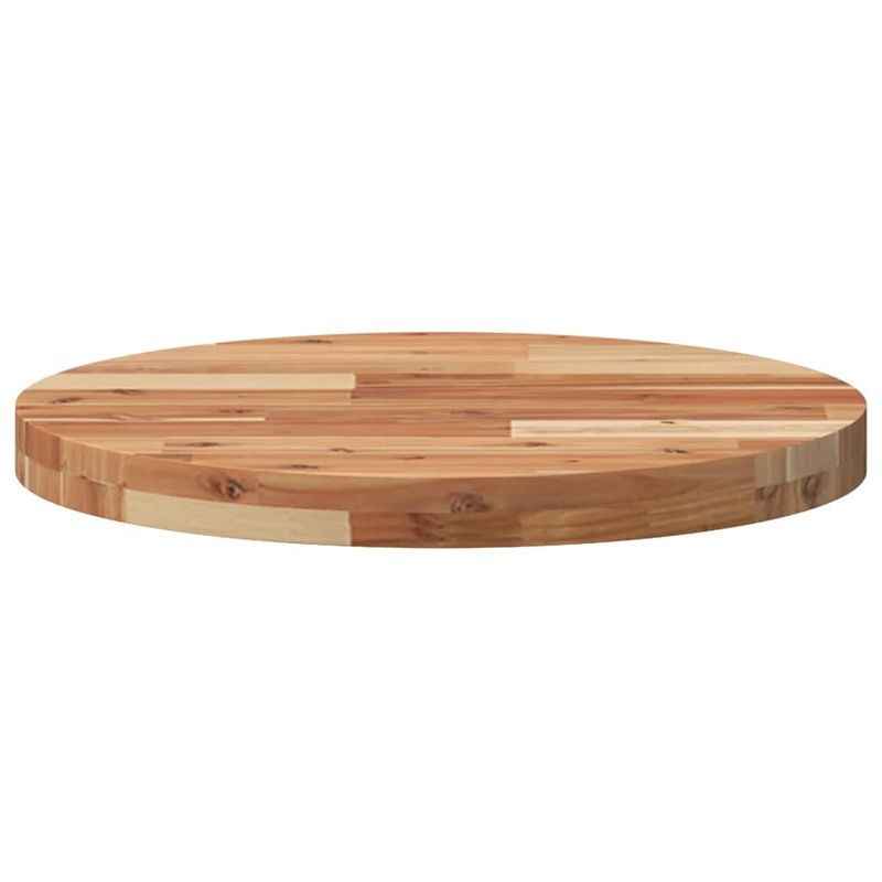 Casa si Gradina - Mobilier - Feronerie si accesorii mobila - Blat de masa rotund, diametru 50x4 cm, lemn masiv de acacia, finisat în ulei - Infinity.ro