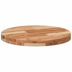 Casa si Gradina - Mobilier - Feronerie si accesorii mobila - Blat de masa rotund, diametru 50x4 cm, lemn masiv de acacia, finisat în ulei - Infinity.ro