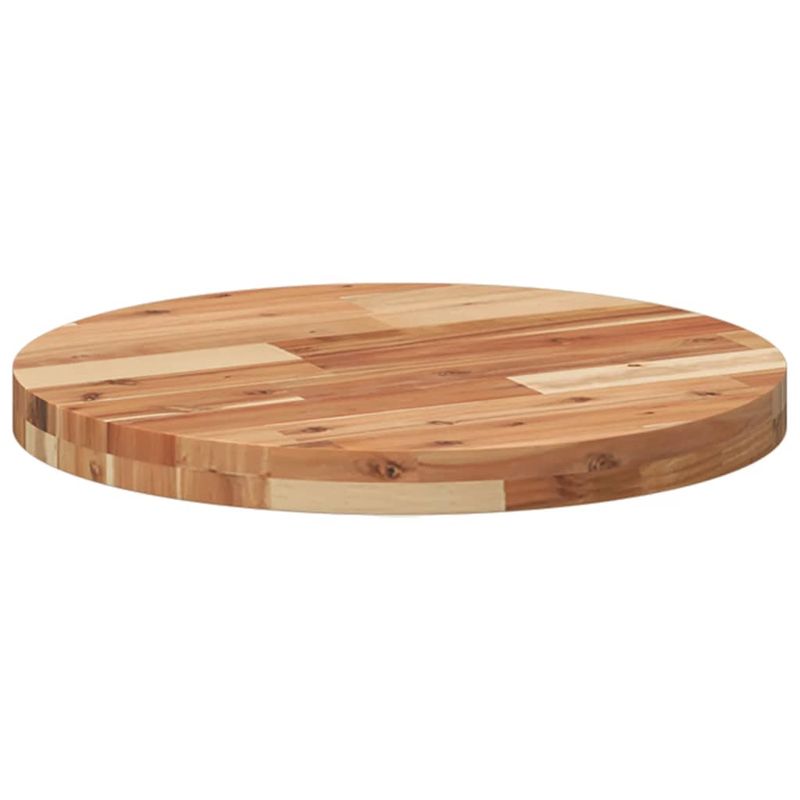 Casa si Gradina - Mobilier - Feronerie si accesorii mobila - Blat de masa rotund, diametru 50x4 cm, lemn masiv de acacia, finisat în ulei - Infinity.ro