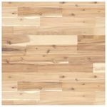 Casa si Gradina - Mobilier - Comode si corpuri - Masute de toaleta - Raft pentru lavoar montat pe perete, otel și lemn masiv acacia, maro și negru, mărime 60x60x4 cm, model trapez - Infinity.ro