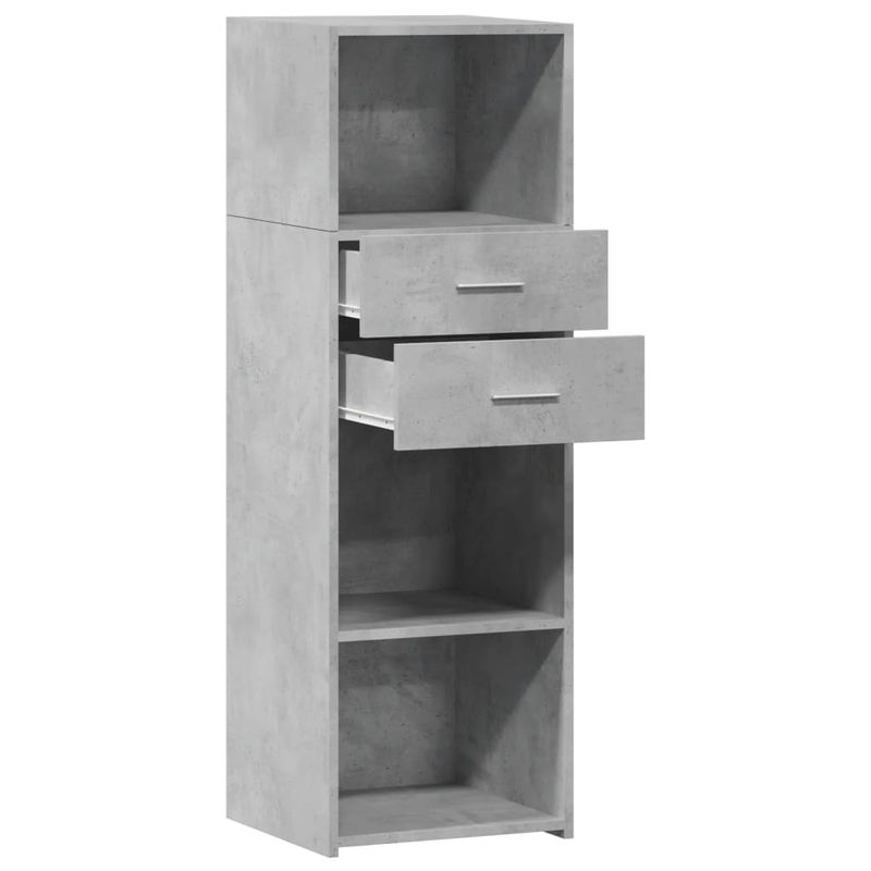 Casa si Gradina - Mobilier - Comode si corpuri - Corpuri bucatarie - Dulap inalt, gri beton, 40x42,5x124 cm, lemn prelucrat - Infinity.ro