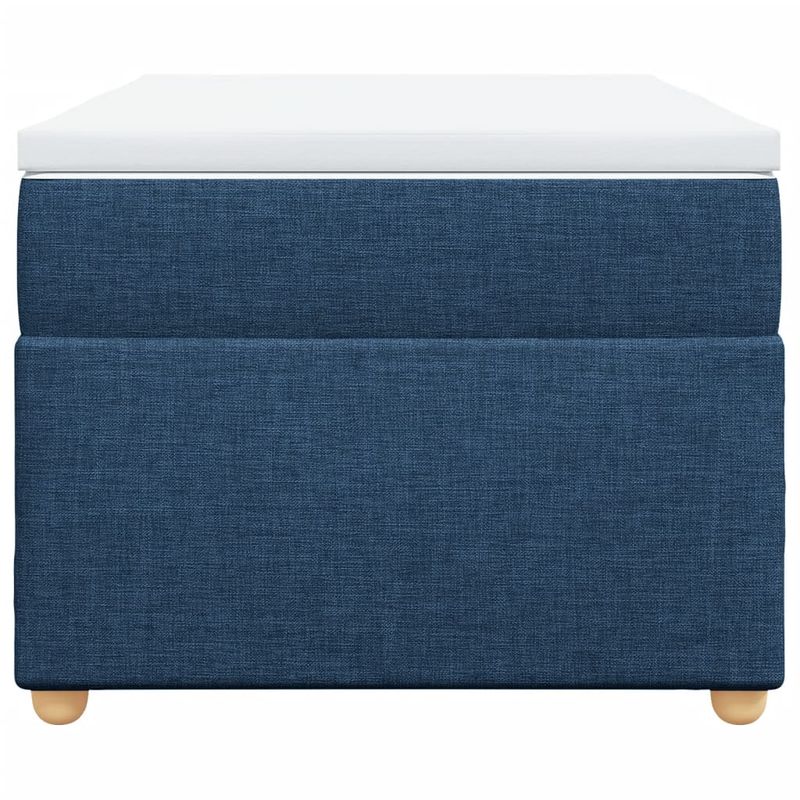 Casa si Gradina - Mobilier - Paturi si accesorii - Paturi - Pat box spring cu saltea, albastru, 100x200 cm, textil - Infinity.ro