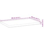 Casa si Gradina - Mobilier - Feronerie si accesorii mobila - Blat de birou netratat, 80x50x4 cm, lemn masiv de acacia - Infinity.ro