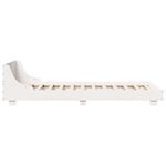 Casa si Gradina - Mobilier - Paturi si accesorii - Paturi - Cadru de pat cu tablie, alb, 100x200 cm, lemn masiv pin - Infinity.ro