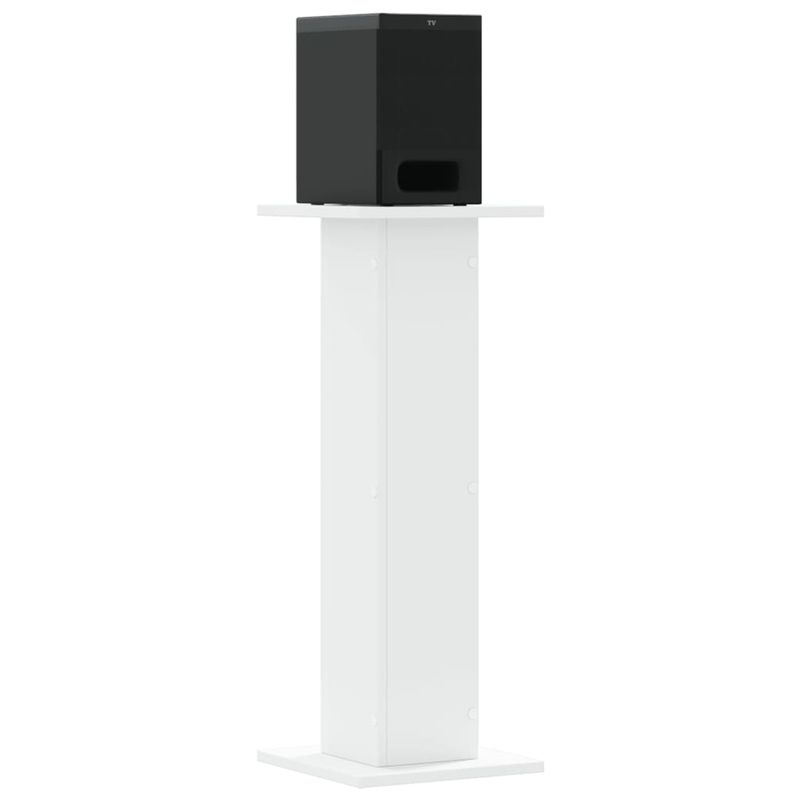 Casa si Gradina - Mobilier - Biblioteci si rafturi - Etajere - Suporturi difuzoare, 2 buc., alb, 30x30x80 cm, lemn prelucrat - Infinity.ro