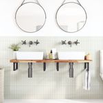 Casa si Gradina - Mobilier - Mobilier baie - Blaturi baie - Blat de baie finisaj cu ulei, 160x40x4 cm, lemn masiv de acacia - Infinity.ro