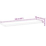Casa si Gradina - Mobilier - Mobilier baie - Blaturi baie - Blat de baie finisaj cu ulei, 160x40x4 cm, lemn masiv de acacia - Infinity.ro
