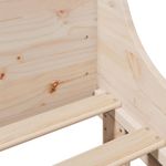 Casa si Gradina - Mobilier - Paturi si accesorii - Paturi - Cadru pat cu tablie 200x200 cm, lemn masiv de pin - Infinity.ro