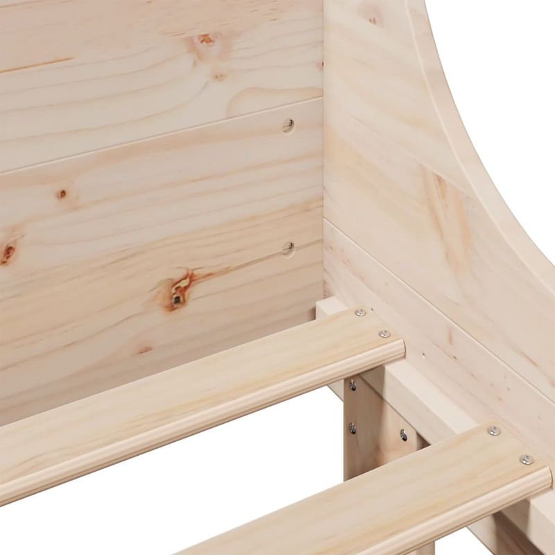 Casa si Gradina - Mobilier - Paturi si accesorii - Paturi - Cadru pat cu tablie 200x200 cm, lemn masiv de pin - Infinity.ro