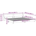 Casa si Gradina - Mobilier - Paturi si accesorii - Paturi - Cadru pat cu tablie 200x200 cm, lemn masiv de pin - Infinity.ro