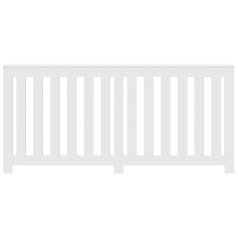 Casa si Gradina - Termice - Calorifere si accesorii - Accesorii calorifere - Masca pentru calorifer, alb, 175x20x82 cm, lemn prelucrat, design lamele verticale - Infinity.ro