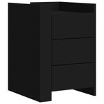 Casa si Gradina - Mobilier - Comode si corpuri - Noptiere - Noptiera, negru, 45x50x65 cm, lemn prelucrat - Infinity.ro