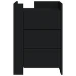 Casa si Gradina - Mobilier - Comode si corpuri - Noptiere - Noptiera, negru, 45x50x65 cm, lemn prelucrat - Infinity.ro