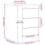 Casa si Gradina - Mobilier - Comode si corpuri - Noptiere - Noptiera, negru, 45x50x65 cm, lemn prelucrat - Infinity.ro