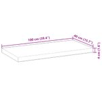 Casa si Gradina - Mobilier - Mobilier baie - Blaturi baie - Blat de baie netratat, 100x40x4 cm, lemn masiv de acacia - Infinity.ro