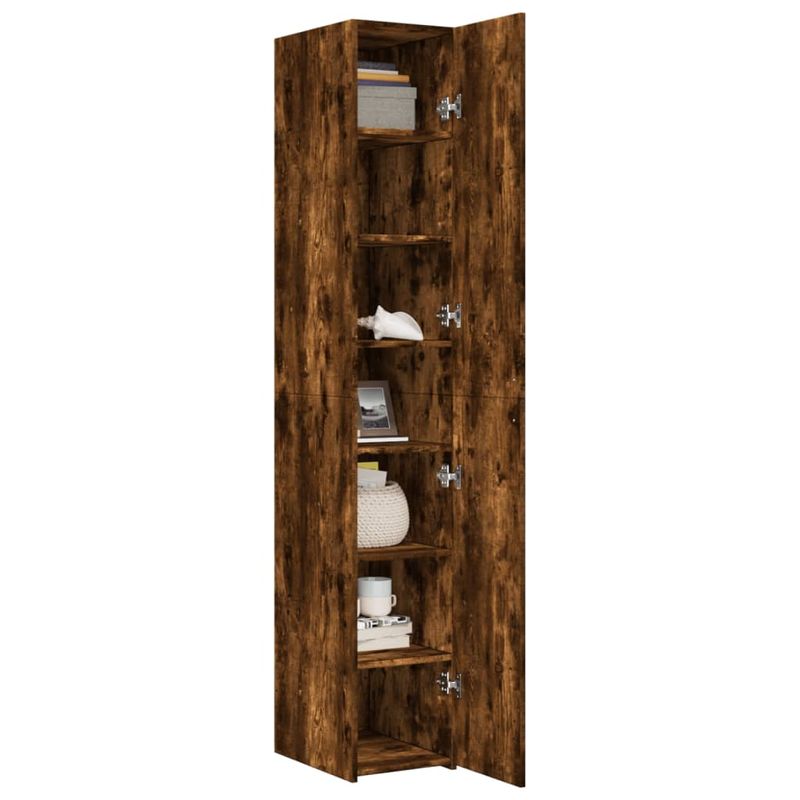 Casa si Gradina - Mobilier - Comode si corpuri - Corpuri bucatarie - Dulap inalt, stejar fumuriu, 30x42,5x185 cm, lemn prelucrat - Infinity.ro