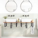 Casa si Gradina - Mobilier - Mobilier baie - Blaturi baie - Blat de baie netratat, 140x50x2 cm, lemn masiv de acacia - Infinity.ro