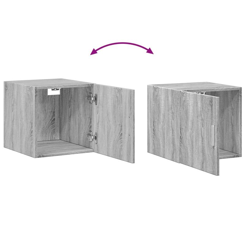 Casa si Gradina - Mobilier - Comode si corpuri - Comode - Dulap de perete, gri sonoma, 40x42,5x40 cm, lemn prelucrat - Infinity.ro