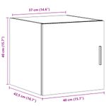Casa si Gradina - Mobilier - Comode si corpuri - Comode - Dulap de perete, gri sonoma, 40x42,5x40 cm, lemn prelucrat - Infinity.ro