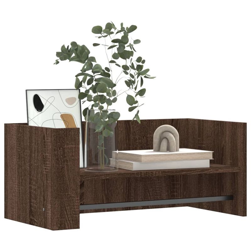 Casa si Gradina - Mobilier - Biblioteci si rafturi - Rafturi - Raft de perete, stejar maro, 70,5x35x30,5 cm, lemn prelucrat - Infinity.ro